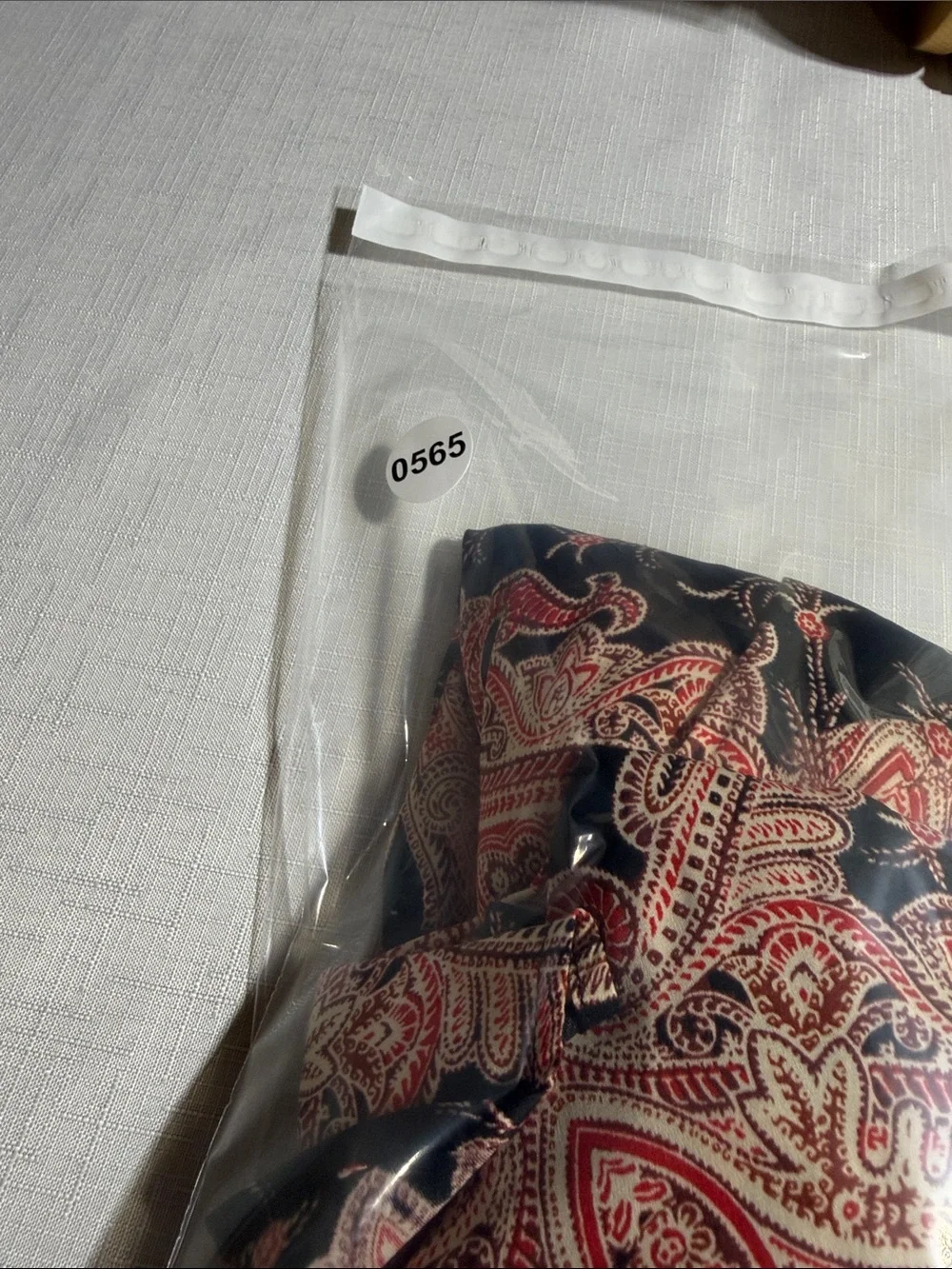 Paisley Print Black & Red Women’s Tunic Top